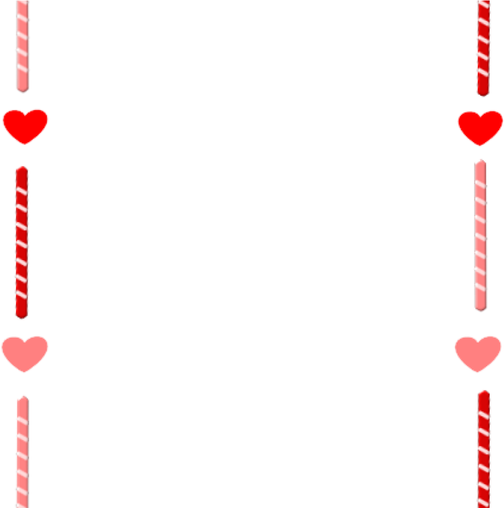 Valentines Borders Clip Art Day Border Clipart Animations - Heart Border Clip Art - Png Download (1024x1024), Png Download