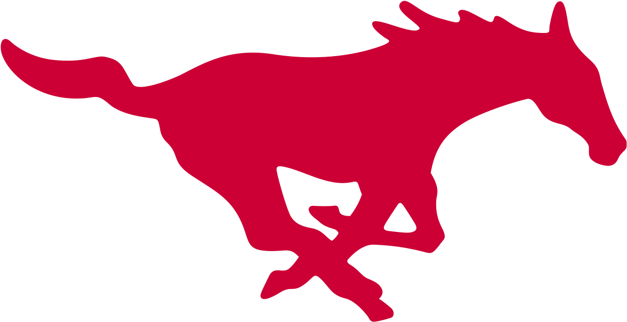 Smu Mustang Logo - Smu Mustangs Logo Clipart (1280x660), Png Download