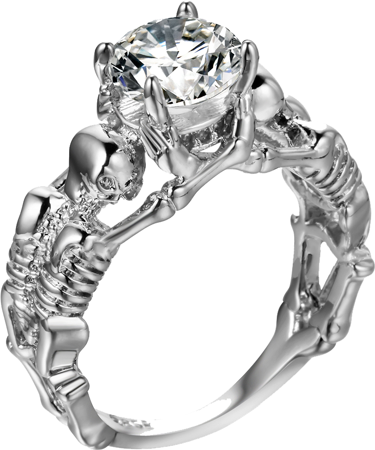 Skull Rings Clipart (1000x1000), Png Download