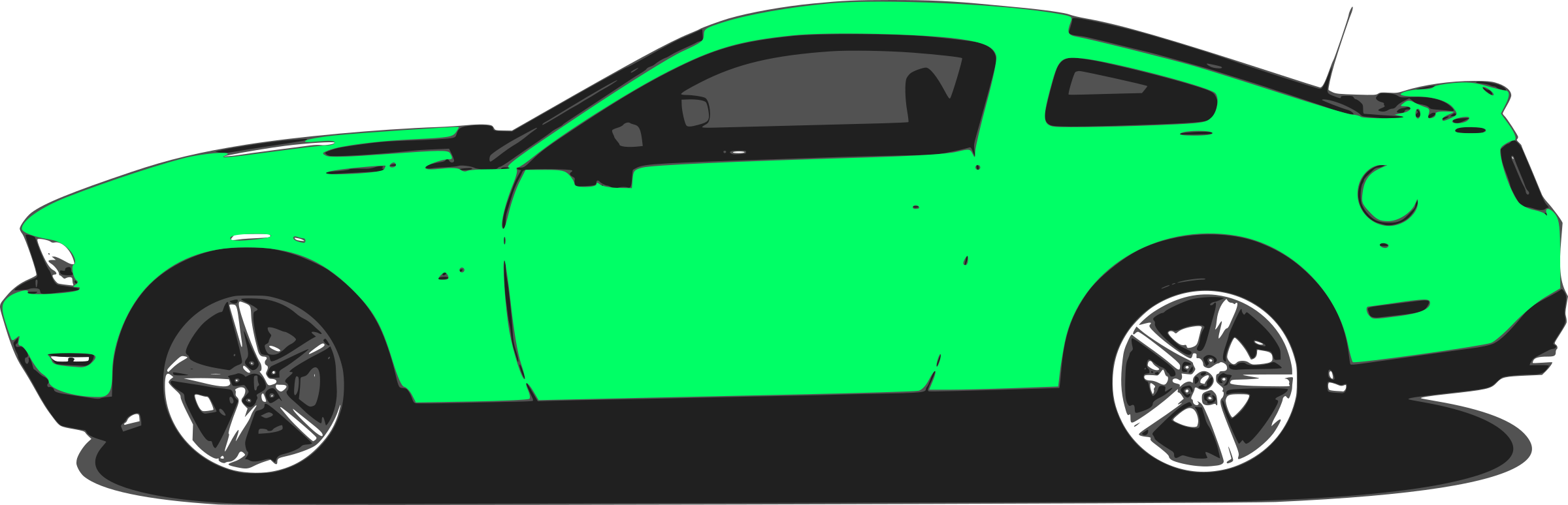 Mustang Png Clipart (2400x774), Png Download