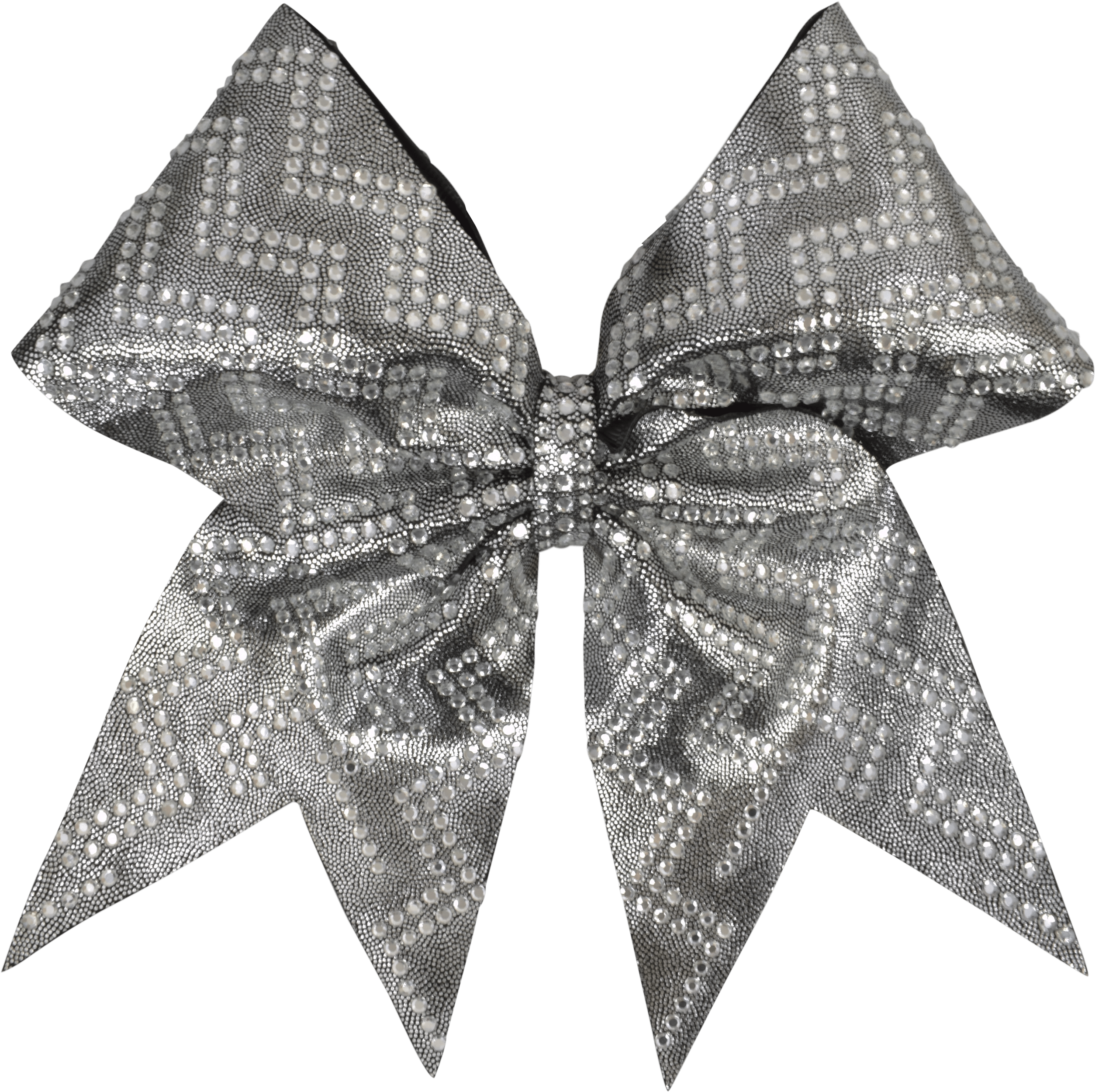 Grey Chevron Rhinestone I Love Cheer® Hair Bow - Origami Clipart (3000x3000), Png Download