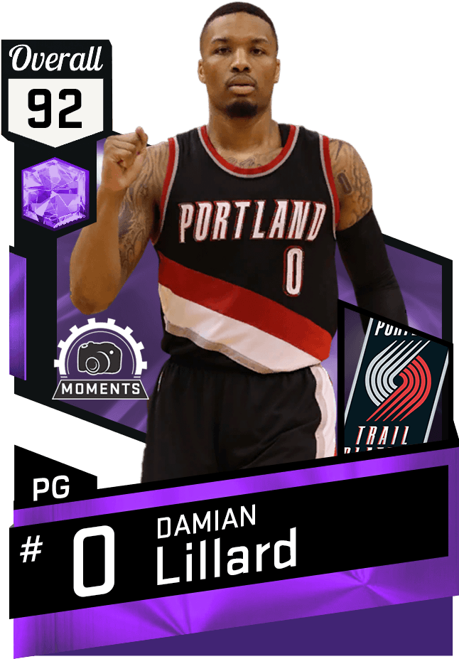 Damian Lillard - Nba 2k17 Avery Bradley Clipart (651x941), Png Download