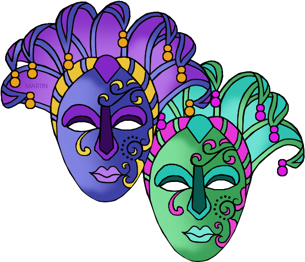 Mardi Gras Masks - Masks Clipart (629x536), Png Download
