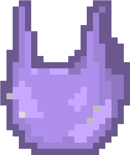 Purple Plastic Bag - Deadpool Logo Pixel Art Clipart (480x660), Png Download