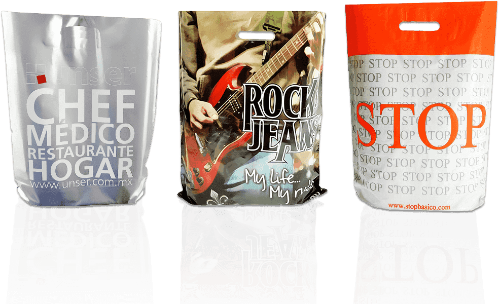 Die Cut Handle Plastic Bags Clipart (984x600), Png Download