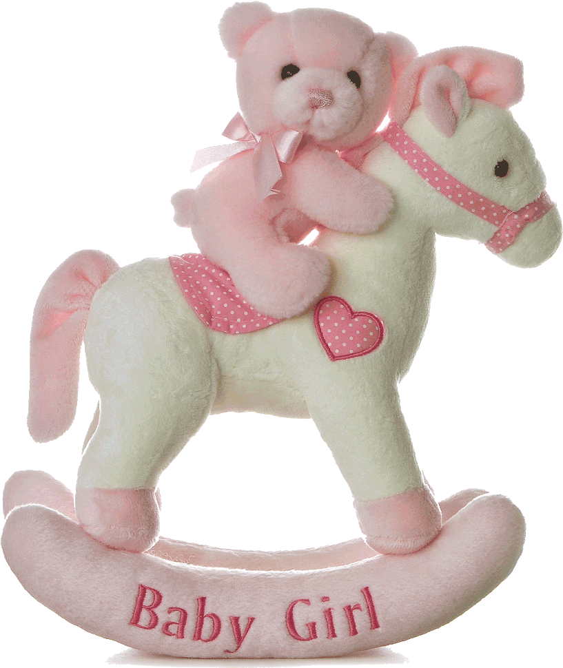 Baby Girl Toys Png - Baby Girl Rocking Horse Clipart (1024x1024), Png Download