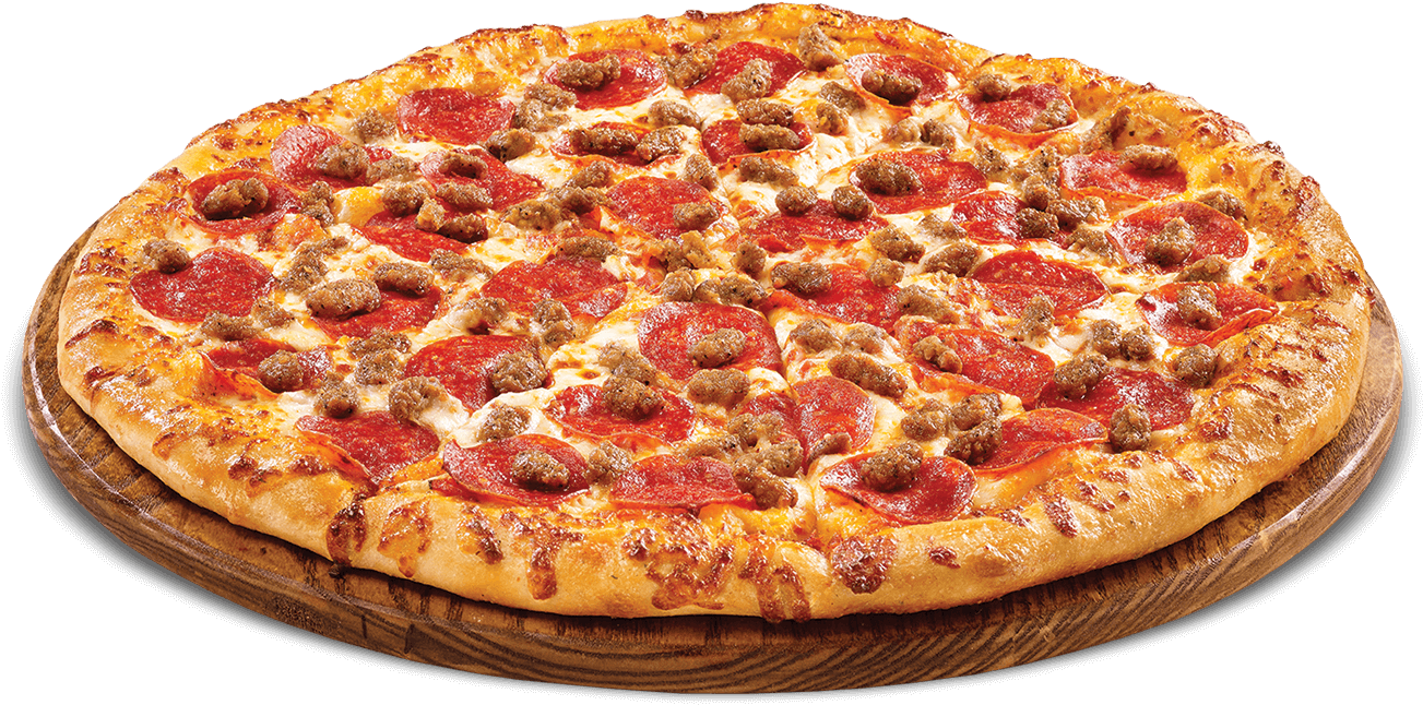 Pepperoni & Beef - Pepperoni And Beef Pizza Clipart (1538x776), Png Download