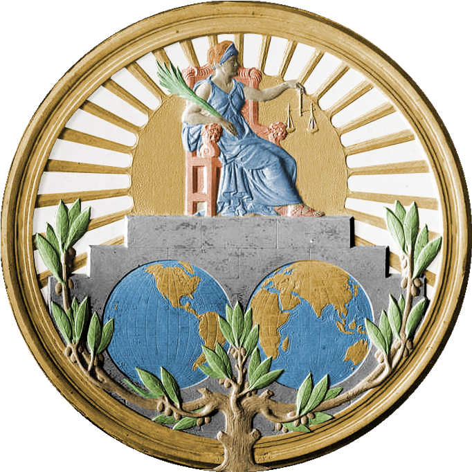 Seal Of The International Court Of Justice - International Court Of Justice Seal Clipart (688x688), Png Download