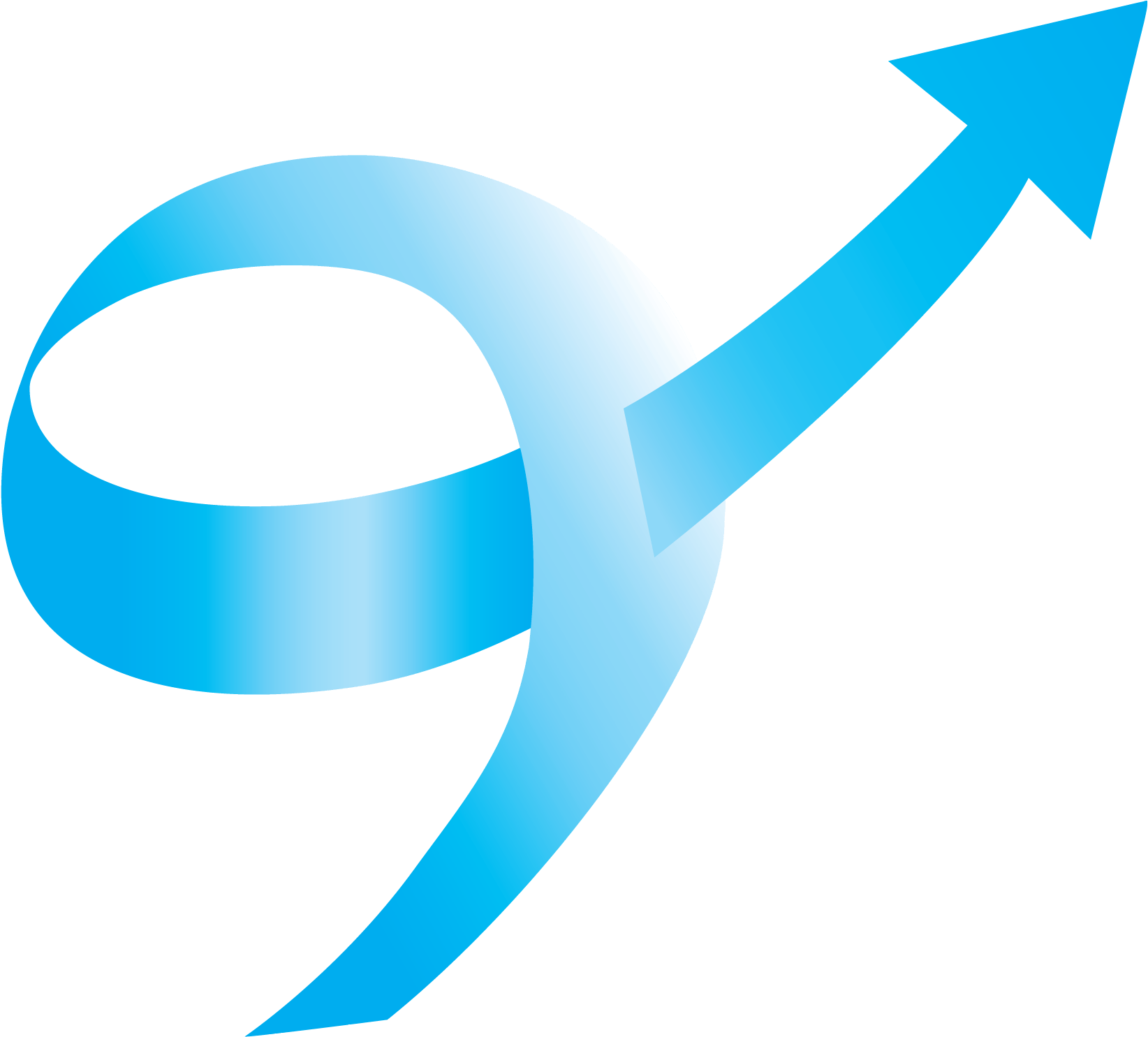 Blue Arrow Only Clipart (1645x1500), Png Download