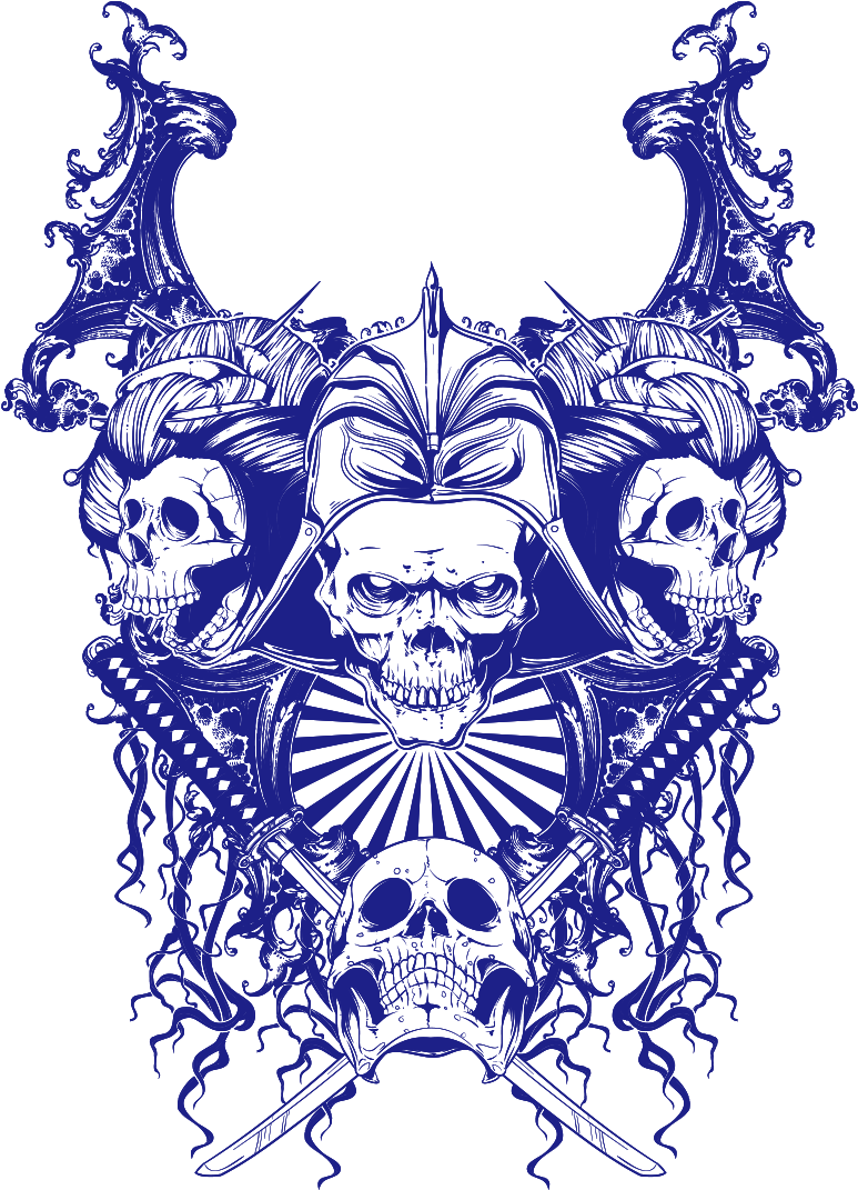 Skull Punk Rock Clipart (773x1071), Png Download