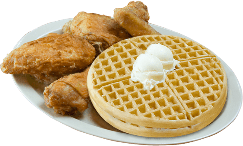 Free Png Download Waffles Png Images Background Png - Chicken And Waffle Background Clipart (850x500), Png Download