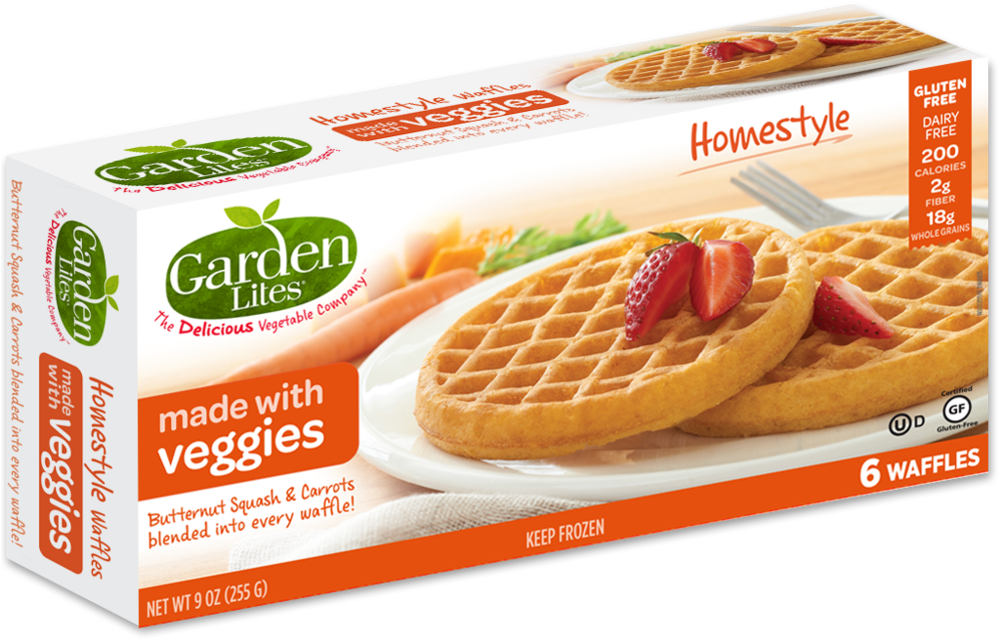 Homestyle Waffles - Garden Lites Waffles Clipart (1000x1000), Png Download