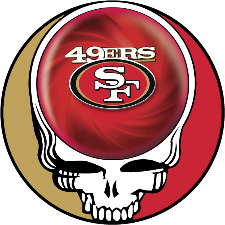 San Francisco 49ers Grateful Dead Stealie - Atlanta Falcons Steal Your Face Clipart (750x750), Png Download