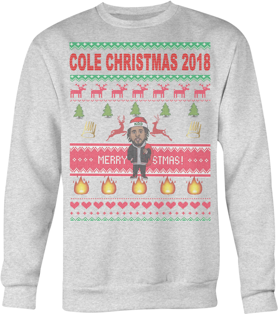 J Cole Ugly Christmas Sweatshirt - Librarian Christmas Sweater Clipart (1024x1024), Png Download