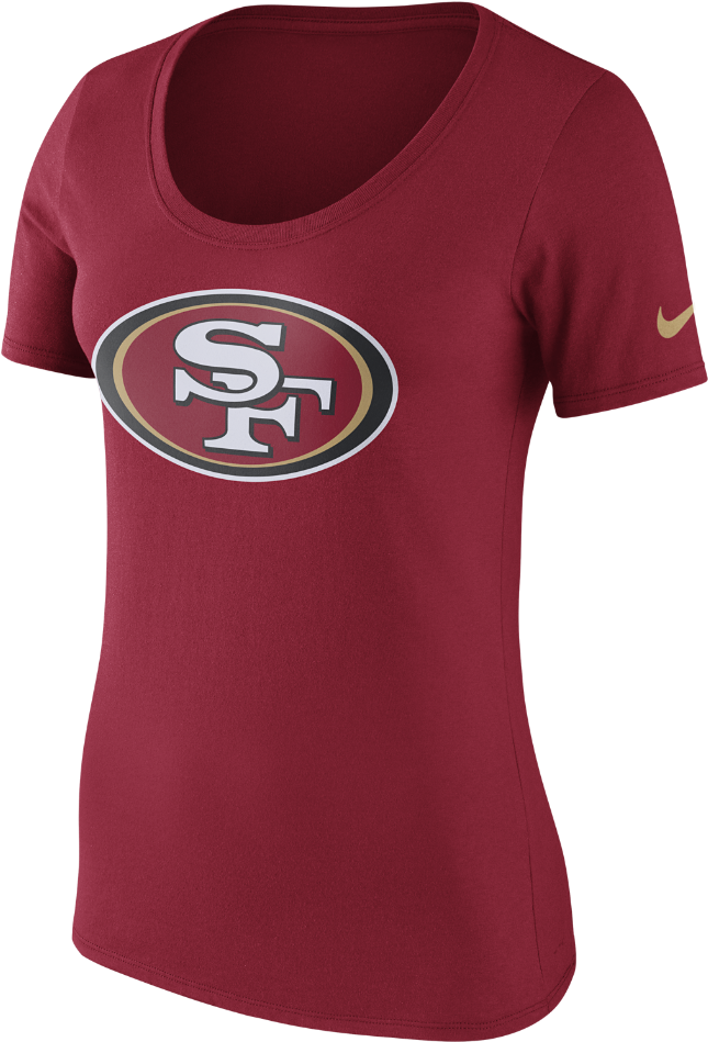 Nike Primary Logo Women's T-shirt Size - San Francisco 49ers Clipart (1000x1000), Png Download