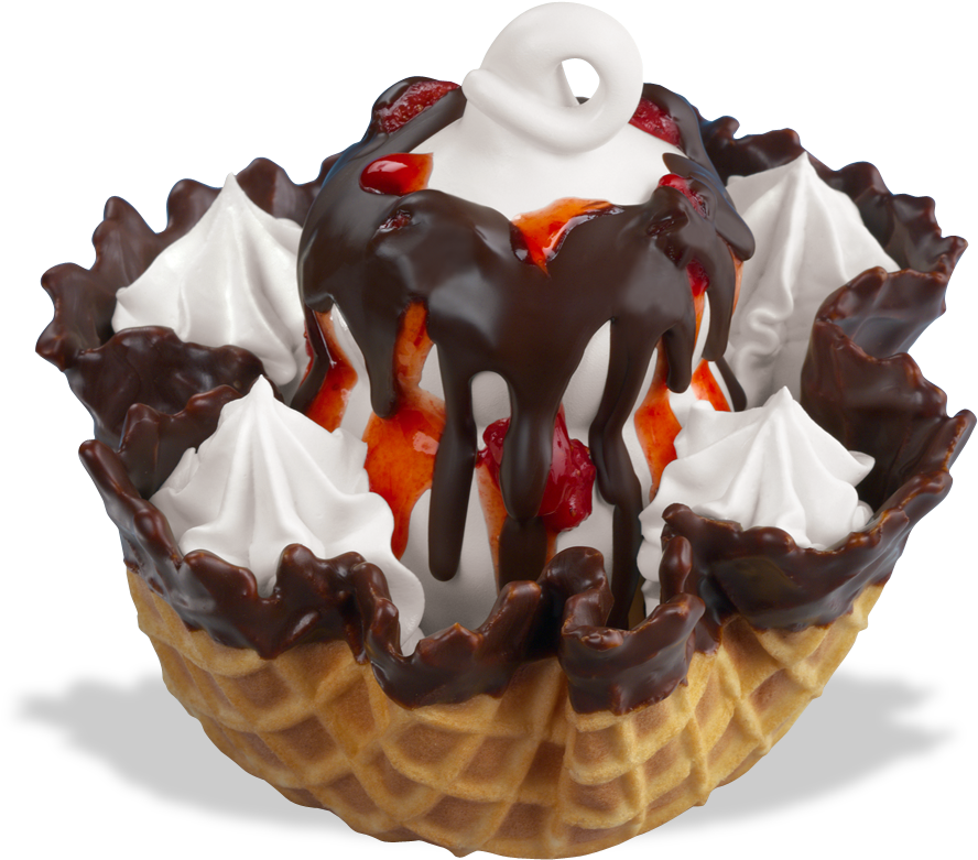 Peanut Buster® Parfait - Dairy Queen Waffle Bowl Clipart (940x780), Png Download