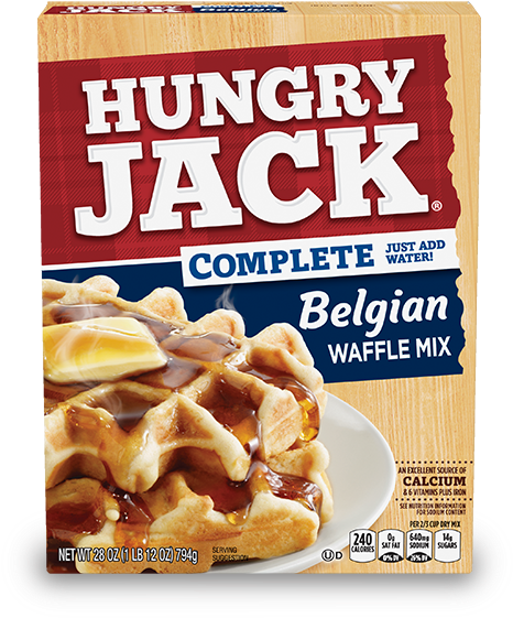 Hungry Jack Belgian Waffle Mix Clipart (550x622), Png Download