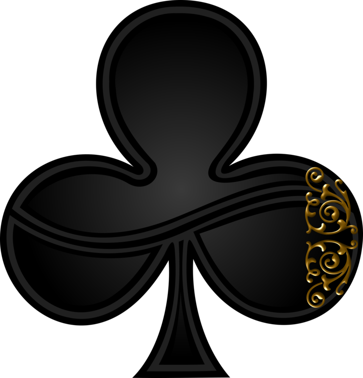 Suit Ace Of Spades Playing Card - Card Clover Clipart (720x750), Png Download