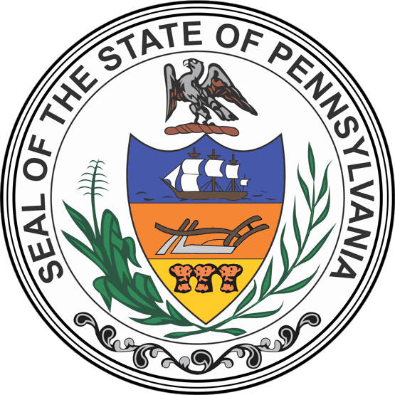 Pennsylvania State Brand - Seal Of Pennsylvania Vector Clipart (555x555), Png Download