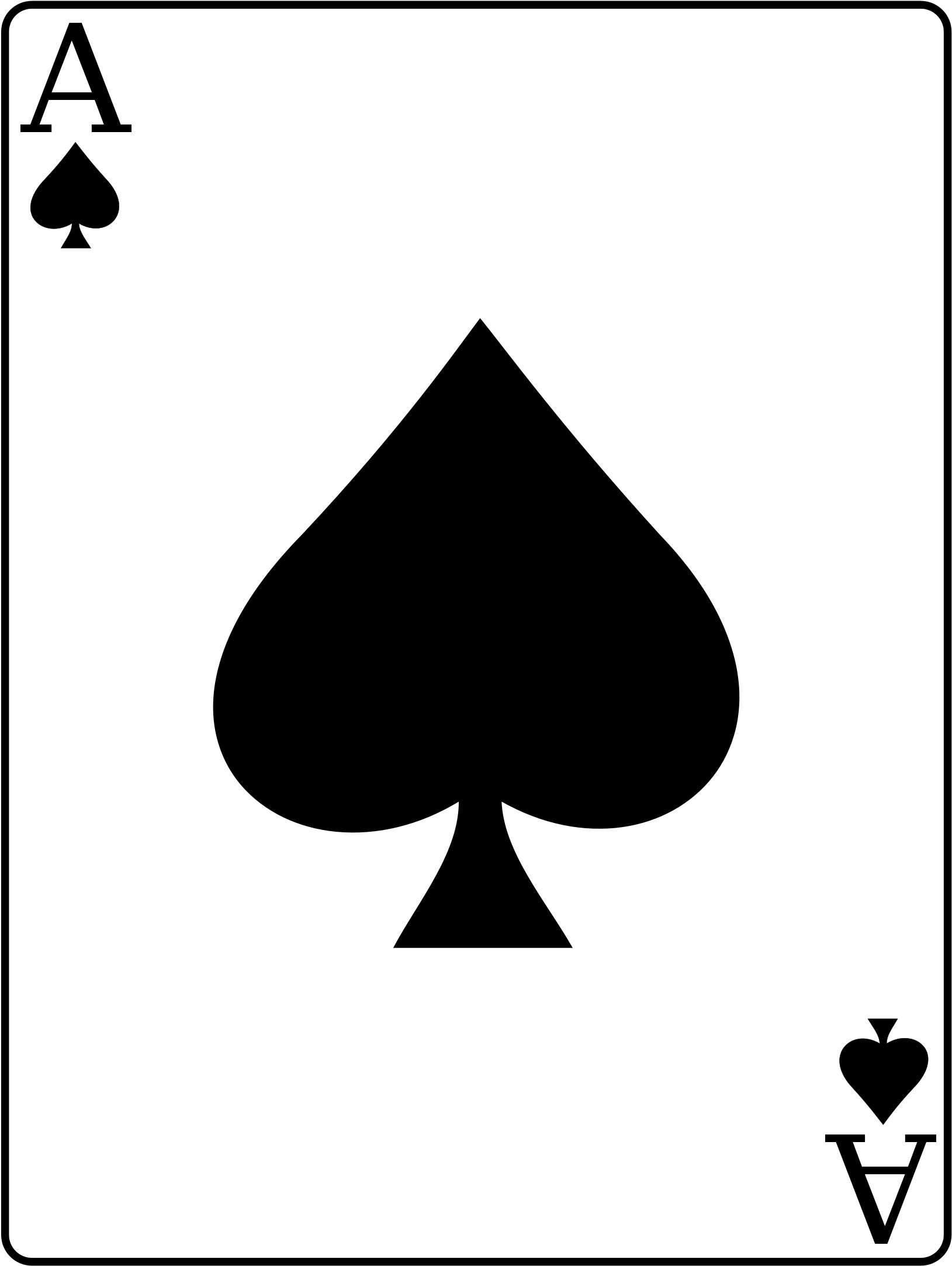 Ace Of Spades Png Clipart (2000x2828), Png Download