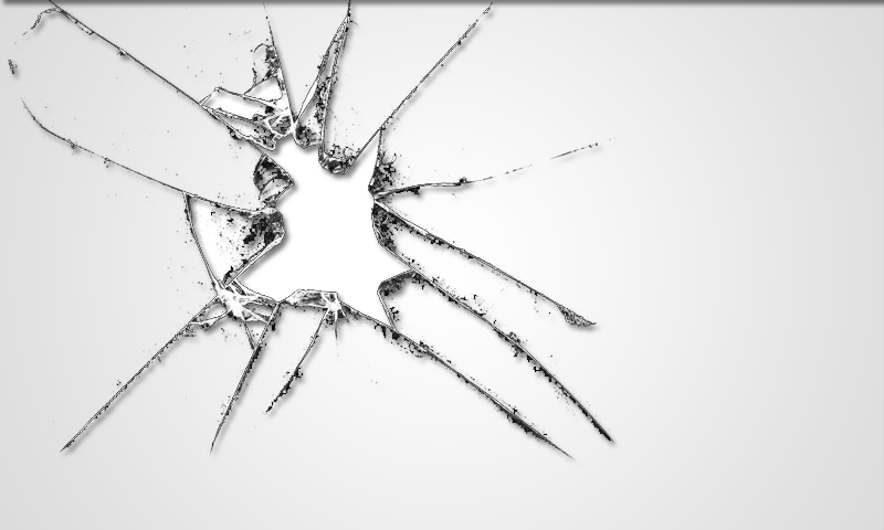 800 X 480 6 - Broken Glass Photoshop Clipart (800x480), Png Download