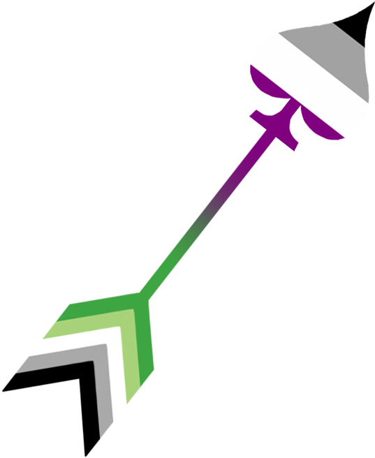 It's An Ace Of Spades Arrow - Asexuality Clipart (569x669), Png Download