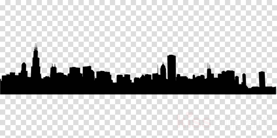Chicago Skyline Macbook Pro Vinyl Decal Clipart Chicago - Transparent Background Mickey Mouse Ears Clipart - Png Download (900x450), Png Download
