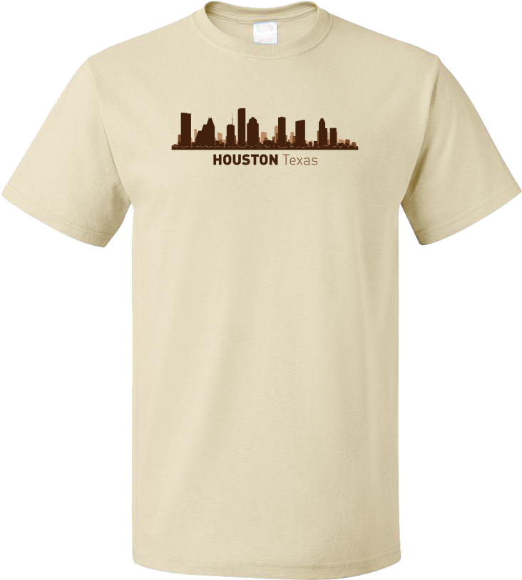 Unisex Natural Houston, Tx City Skyline - Shirts Against Gun Control Clipart (804x1005), Png Download