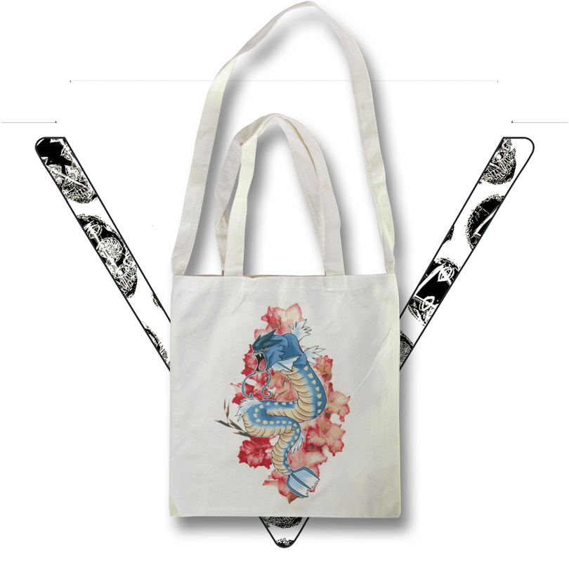Last Chance ▿ Gyarados Tote - Baseball Cap Clipart (890x890), Png Download