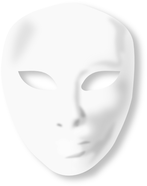 Freeuse Download Mask Svg White - Mask Png Effect Clipart (500x632), Png Download