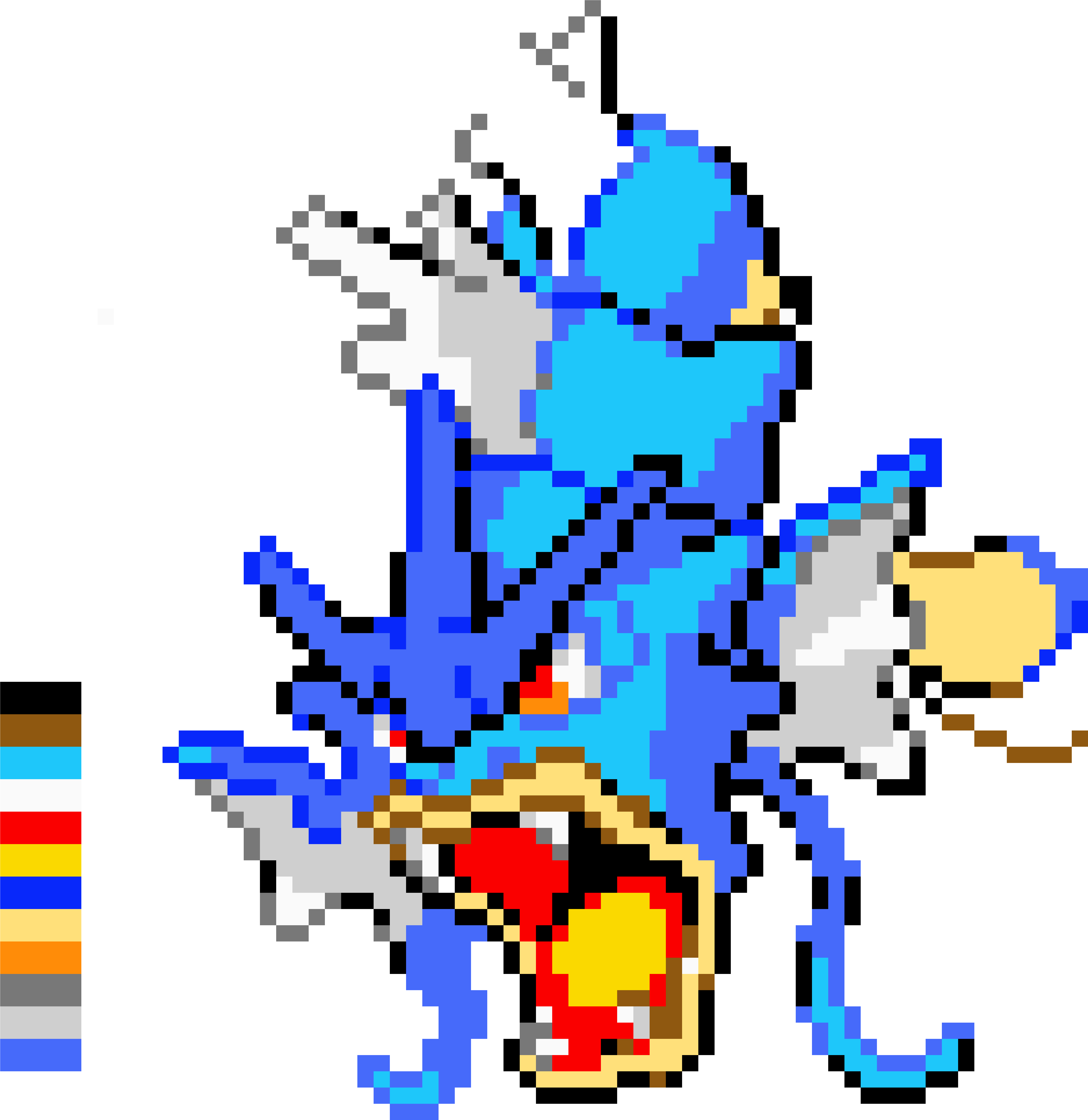 Gyarados Clipart (7000x8500), Png Download