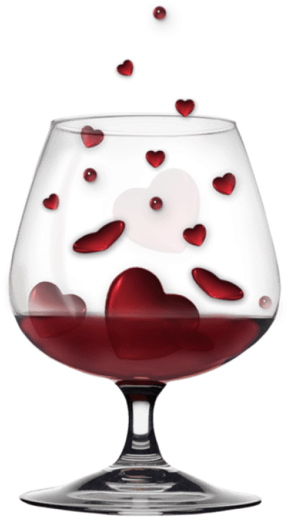 Free Png Glass With Heartsclipat Png Images Transparent - Tubes Png St Valentin (480x758), Png Download