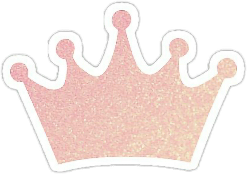 Crown Glitter Pink Yellow Hair Bynisha Freetoedit Jpg - Cake Decorating Clipart (828x584), Png Download