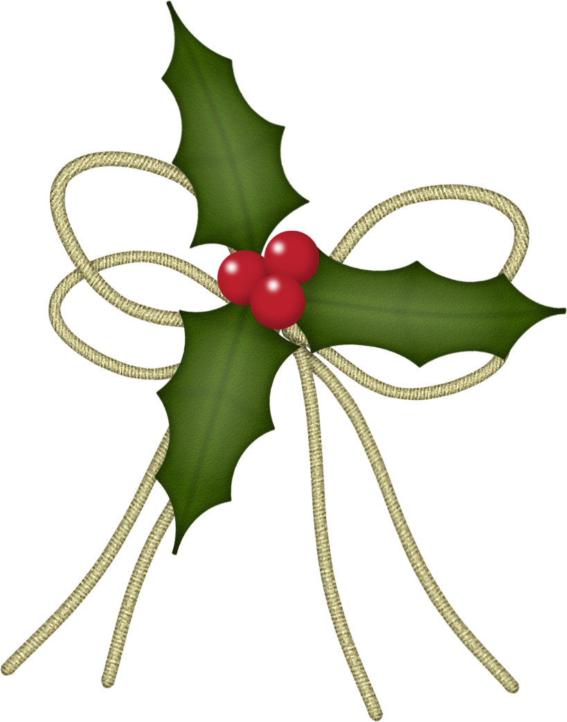 Christmas Holly 'in The Hoop' Machine Embroidery Designs Clipart (819x1042), Png Download