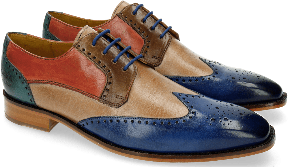 Derby Shoes Jeff 14 Electric Blue Rose Mid Brown Red - Shoe Clipart (1024x1024), Png Download