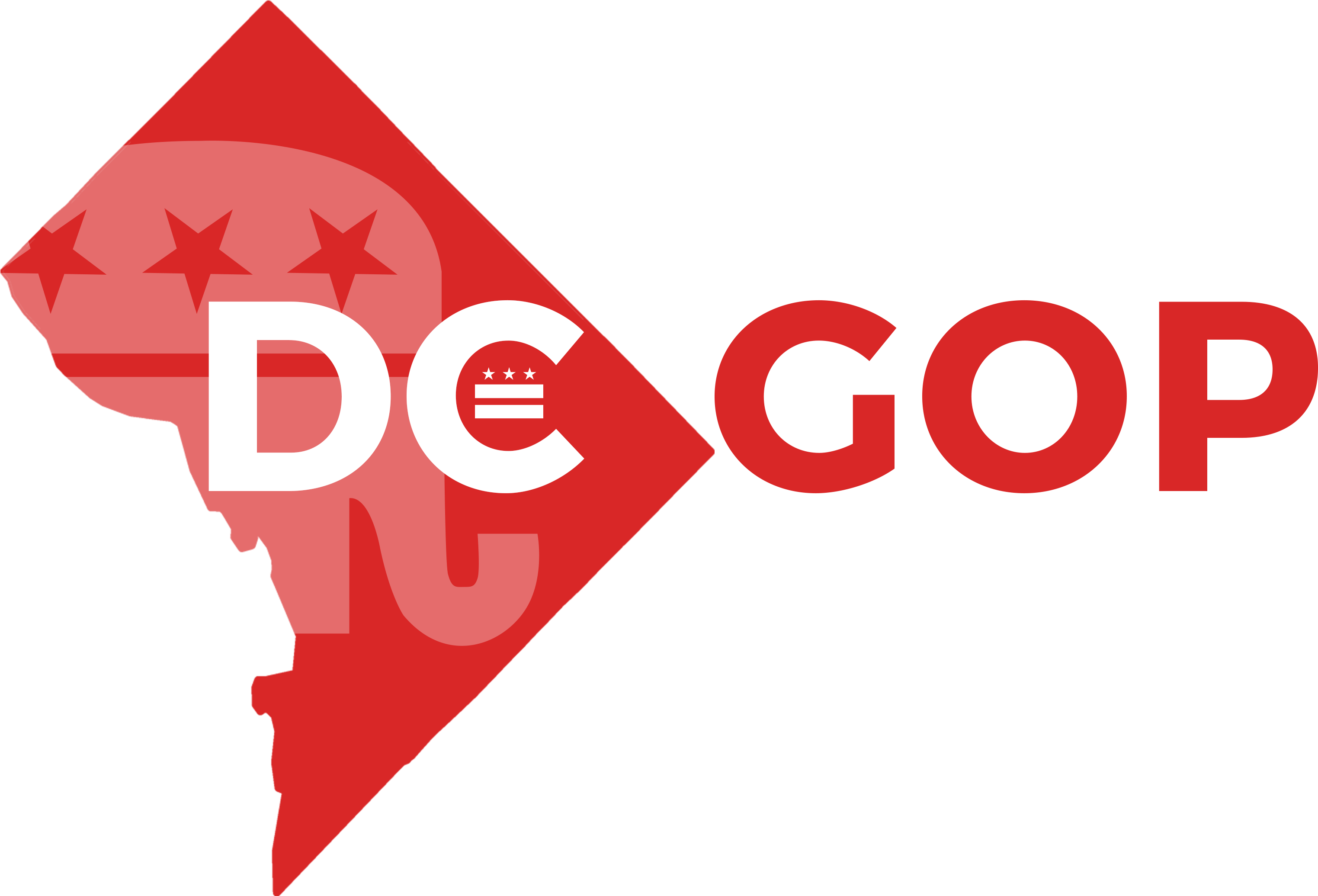 Dc Gop Logo - Graphic Design Clipart (3600x2251), Png Download