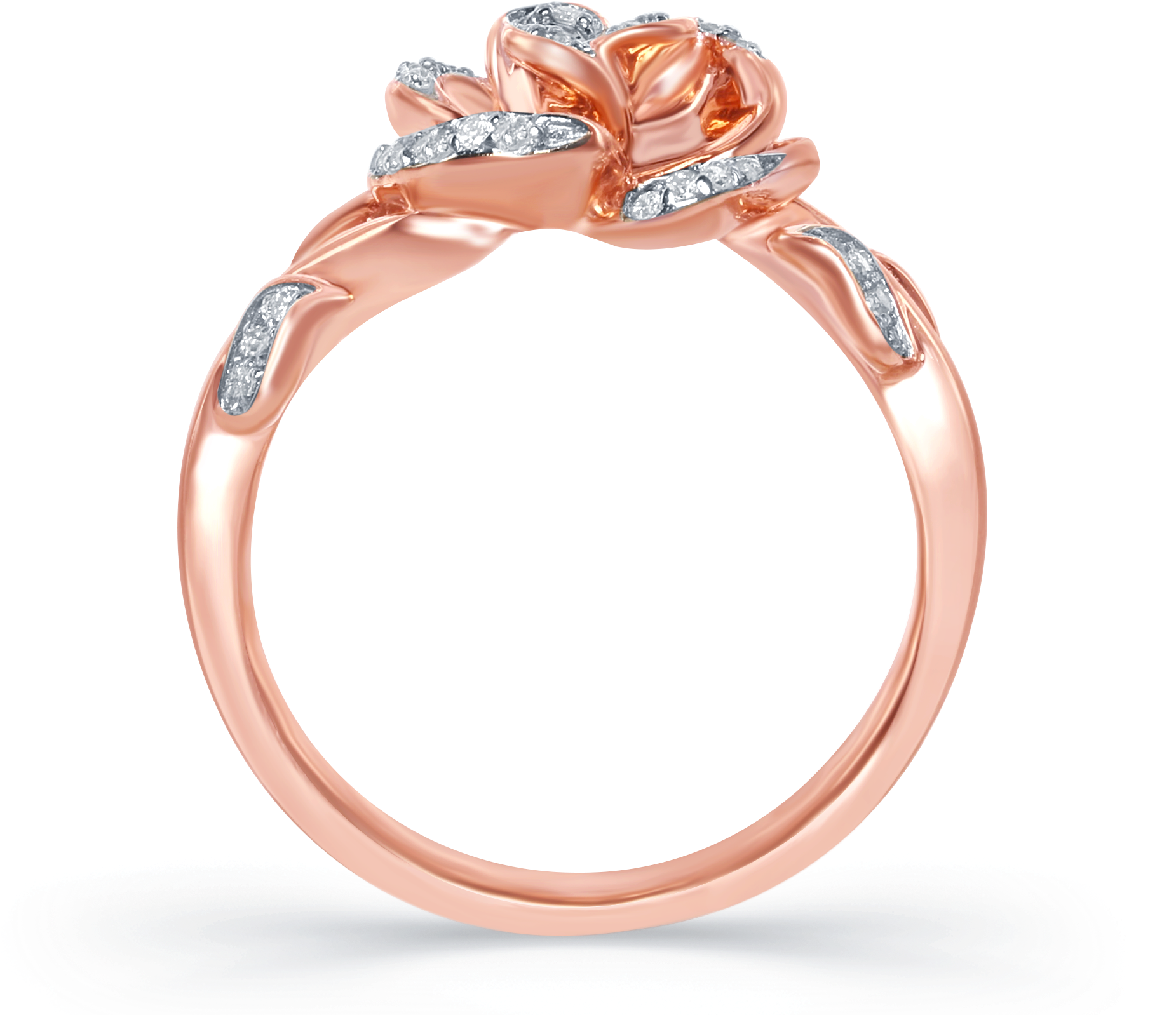 Disney Enchanted Belle - Beauty And The Beast Rose Gold Rose Ring Clipart (2000x2000), Png Download