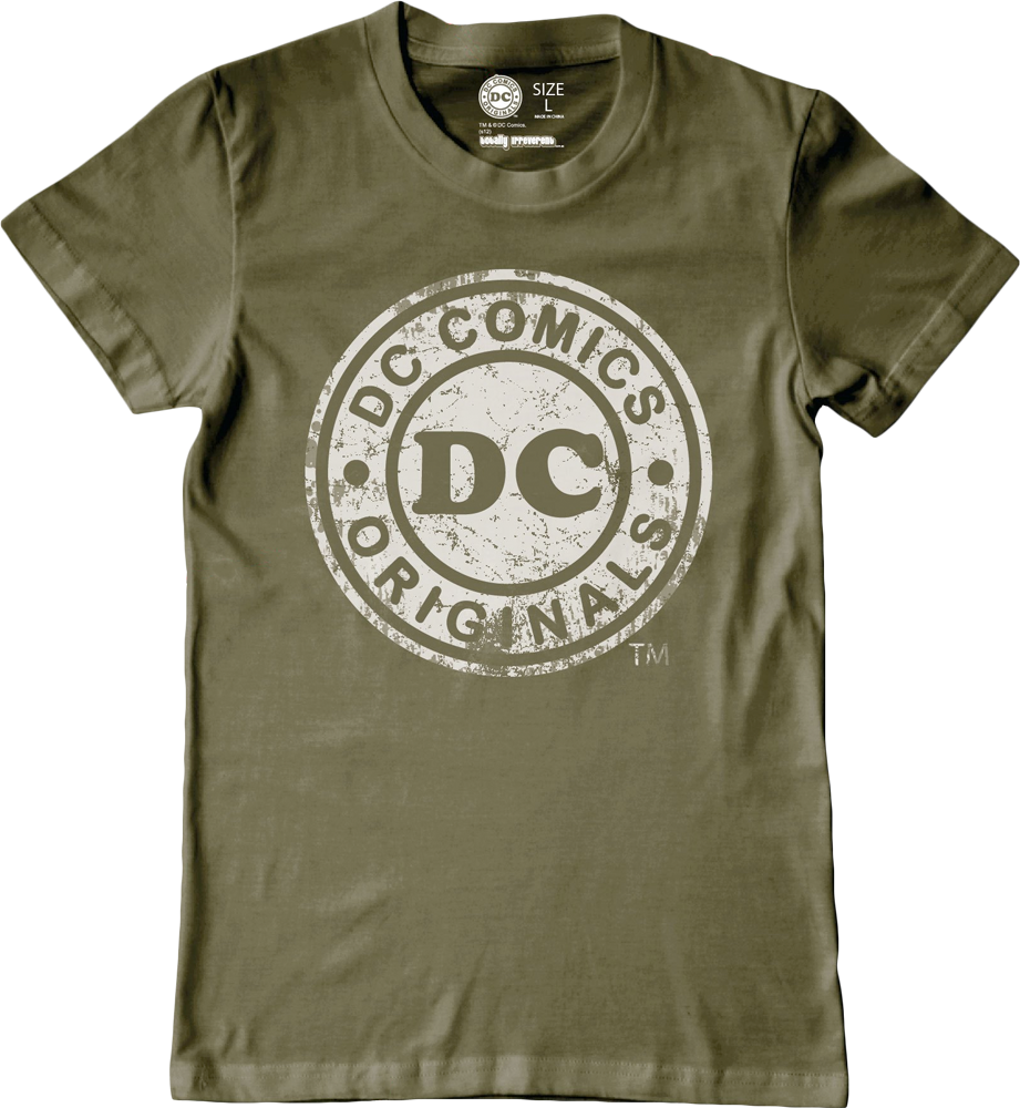Logo Khaki Kids Or Youth T-shirt - Dc Comics Originals Clipart (921x1000), Png Download