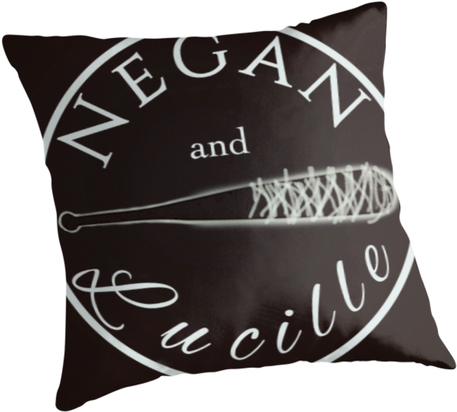 Negan And Lucille By Aresilientart - Cushion Clipart (875x875), Png Download