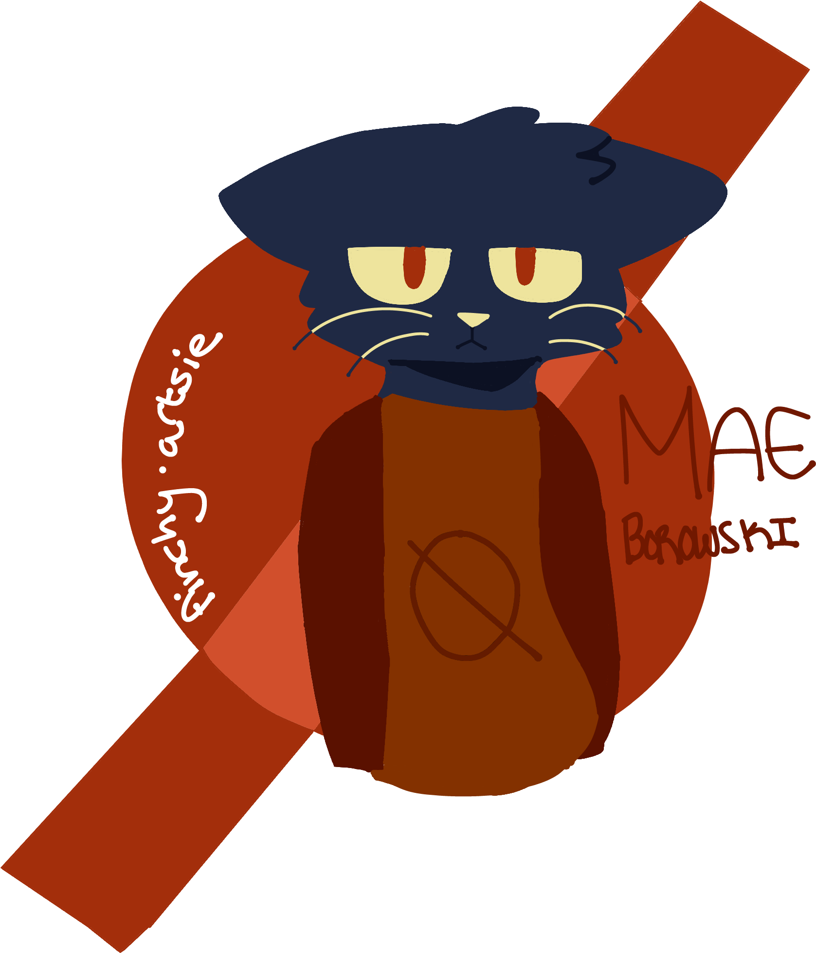 Night In The Woods , Png Download - Cartoon Clipart (1677x1958), Png Download