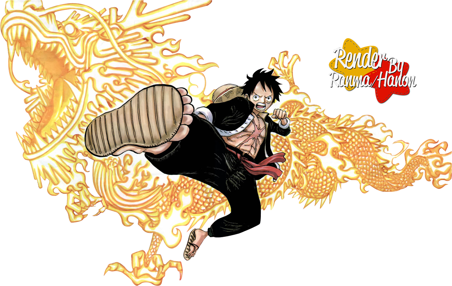 Monkey D. Luffy Clipart (1600x1023), Png Download