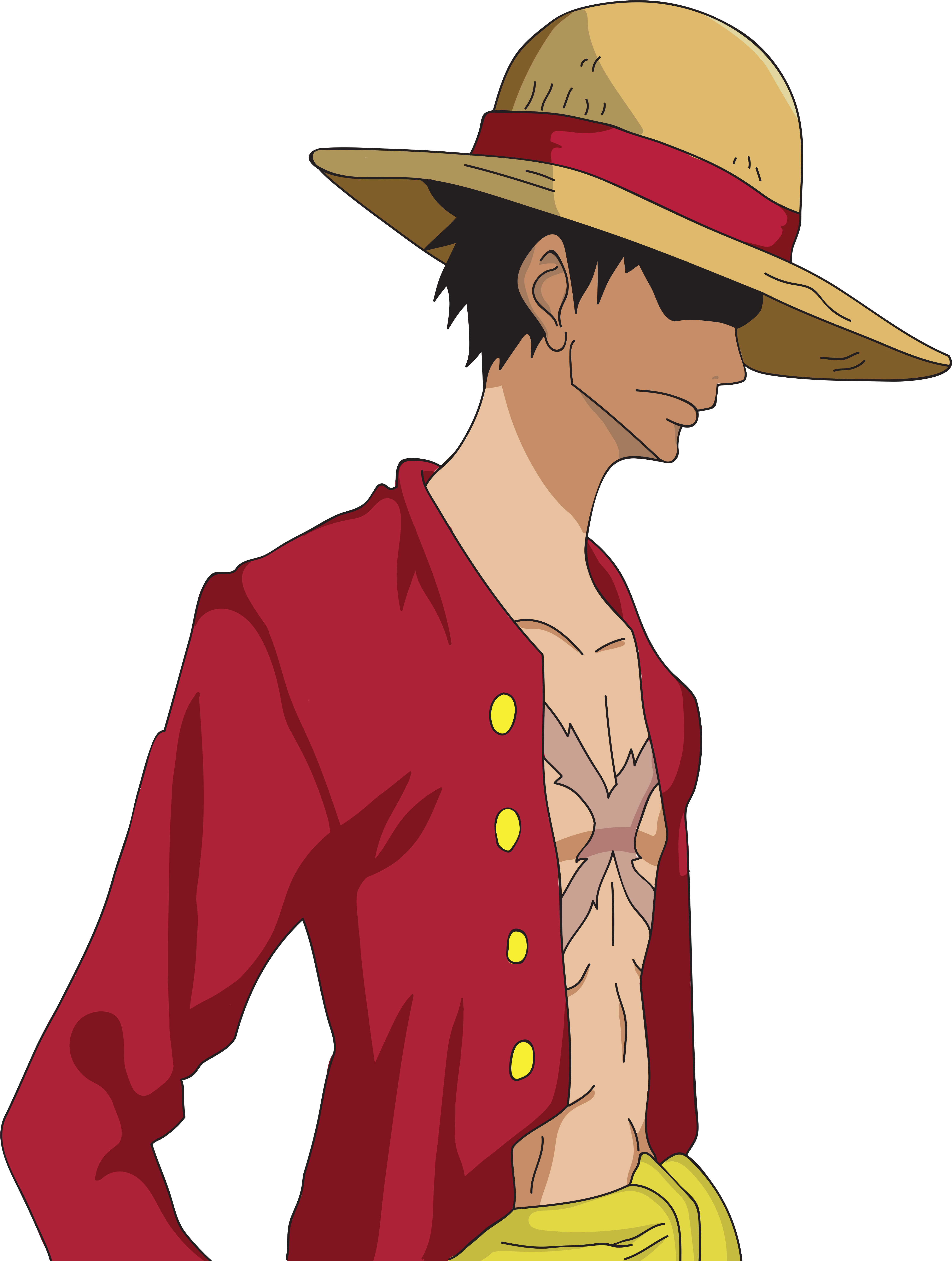 Luffy Png Clipart (5000x7100), Png Download