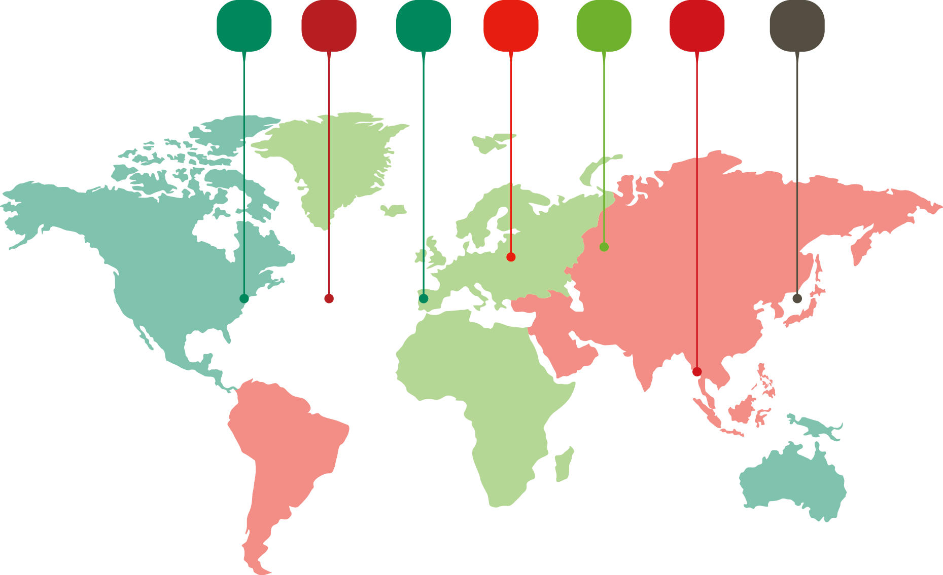 World Map Marker Vector Material 18591135 Transprent - Countries Have Free Healthcare Clipart (1859x1135), Png Download