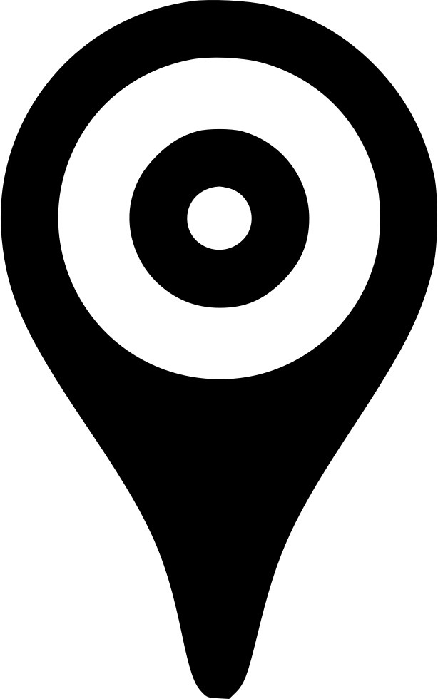 Gps Locate Map Marker Navigate Navigation Pin Plan - Navigate Icon Black And White Clipart (614x980), Png Download