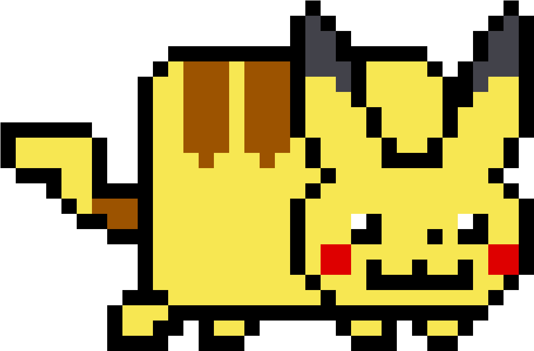 Nyan Cat Pikachu - Nyan Cat Love Clipart (1086x714), Png Download