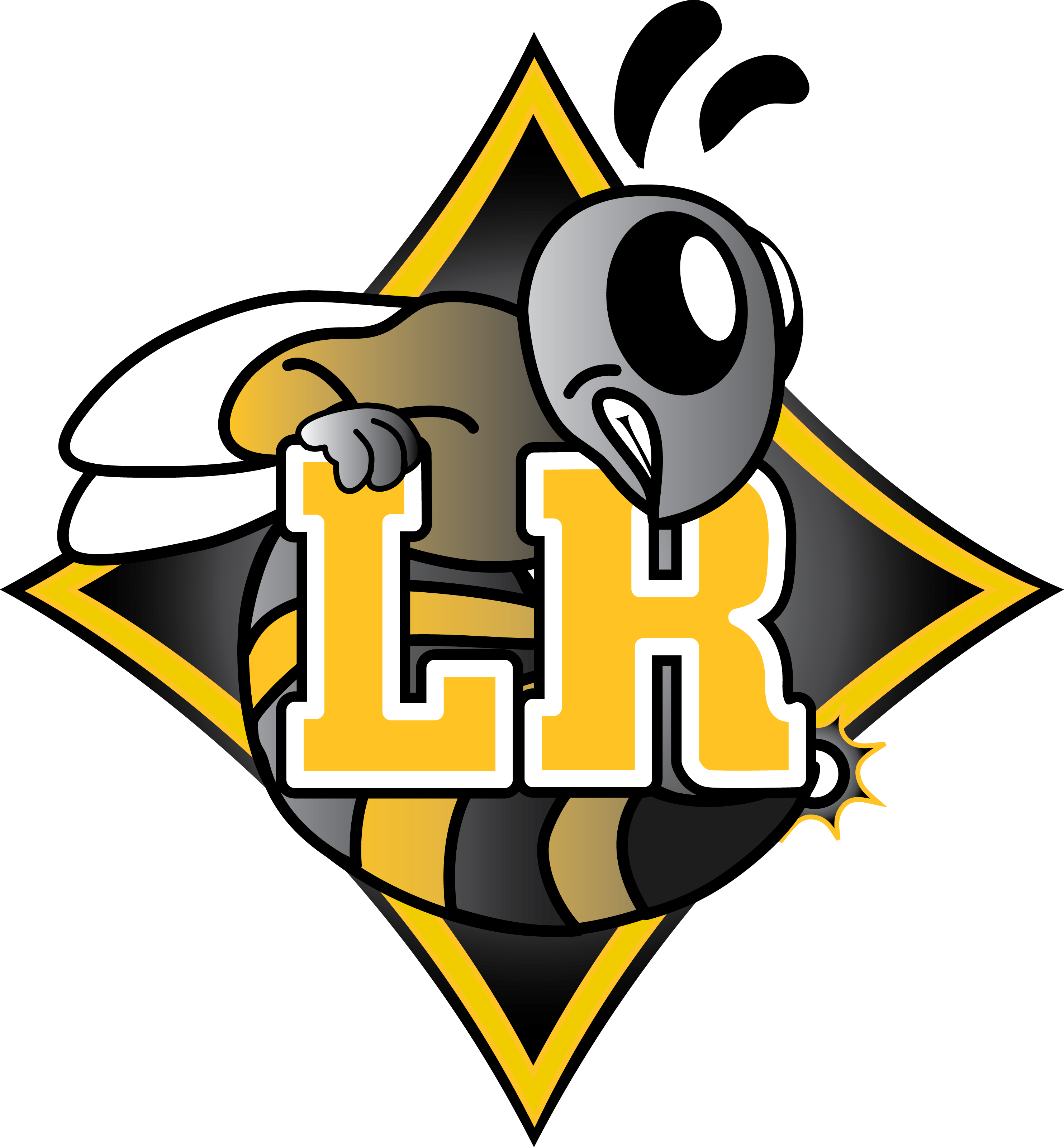 Lower Richland Diamond Hornets Clipart (2968x3201), Png Download