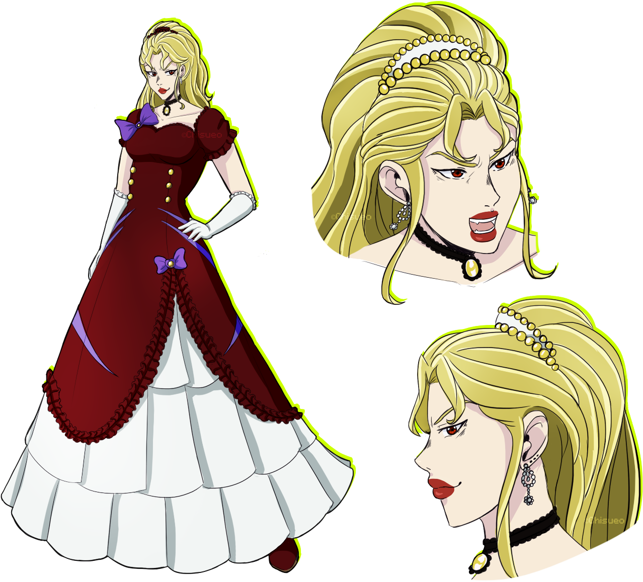 View large size Hisueo Dio Brando Clothing Woman Facial Expression - Dio Ge...