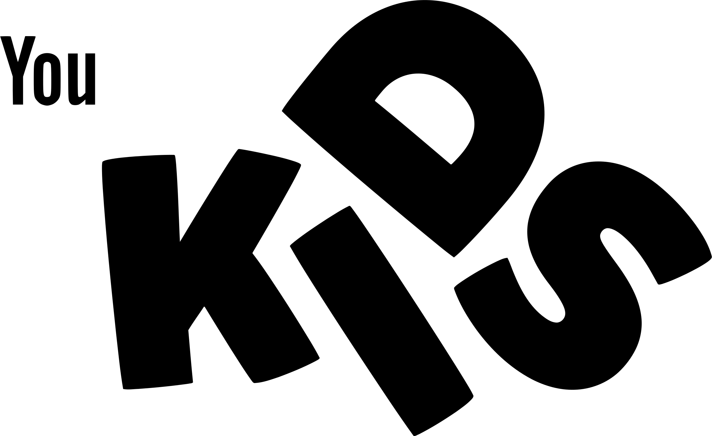 Youtube For Kids Logo Black And White - Youtube Kids Logo White Png Clipart (2400x1472), Png Download