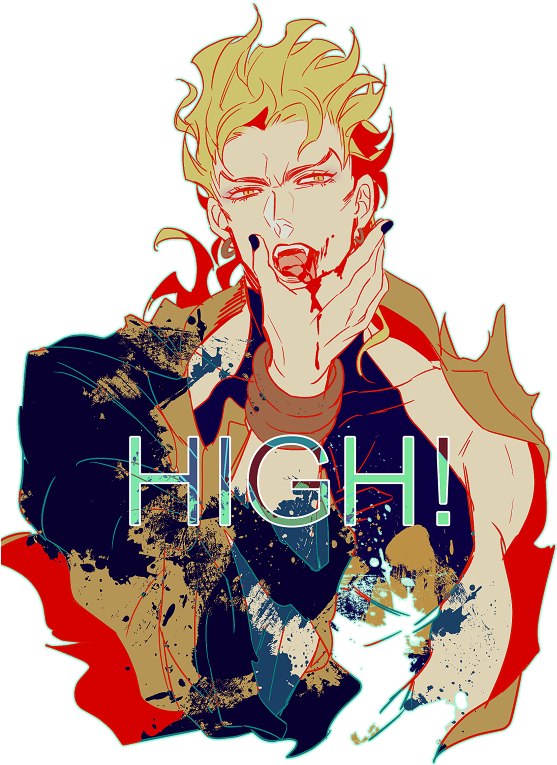 Dio Brando - Illustration Clipart (560x774), Png Download