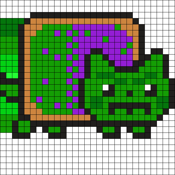Hulk Nyan Cat Part1 Perler Bead Pattern - Nyan Cat Clip Art - Png Download (610x610), Png Download
